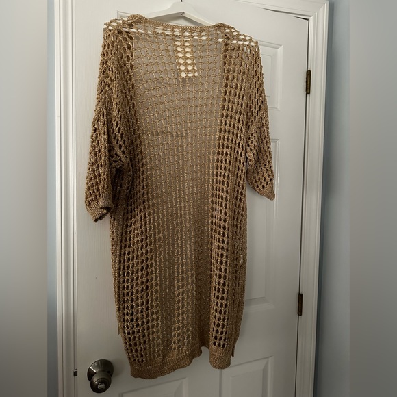 ❤️ GORGEOUS OPEN KNIT SWEATER EUC ONE SIZE.MADE IN ITALY - Picture 2 of 4